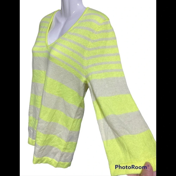 NWT Rondina 100% Cashmere Striped Sweater - Picture 2 of 7